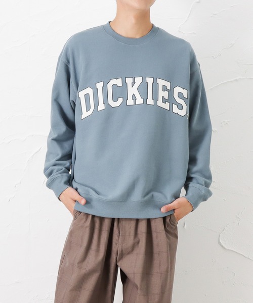 Dickies(ディッキーズ)の「Dickies ディッキーズ ロゴプリント スウェットトレーナー(スウェット・メンズ・ブルー/ベージュ/グレー・M/XL/L)」の1枚目の写真