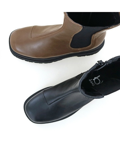 byあしながおじさん（バイアシナガオジサン）の「厚底サイドゴアミディブーツ　-8980635（ブーツ・レディース・グレイッシュベージュ/ブラウン/ブラック・24.5cm/24.0cm/23.5cm/23.0cm/22.5cm）」の13枚目の写真