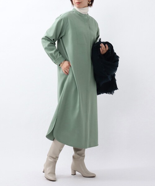 セール L ウール調 シャツワンピース Untitled アンタイトル のファッション Untitled アンタイトル のワンピース L ウール調 洗える Web限定 ワンピース シャツワンピース 洗える Web限定 セール登場から人気沸騰