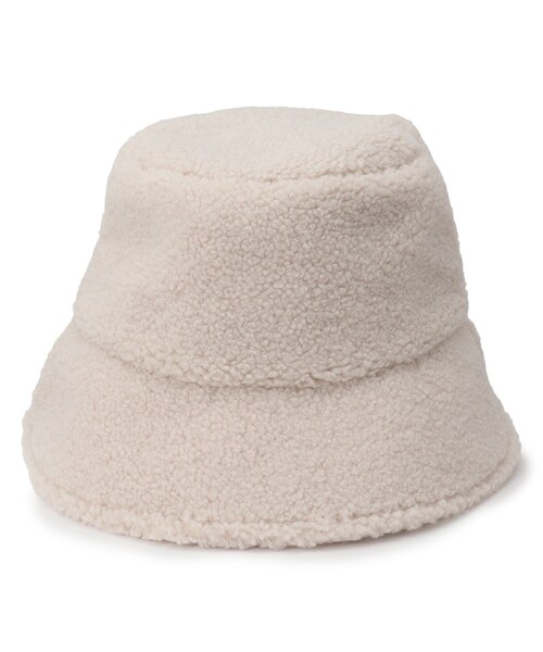 SOUP（スープ）の「◆ボアバケットハット（ハット・レディース・アイボリー/ブラック・00）」の7枚目の写真