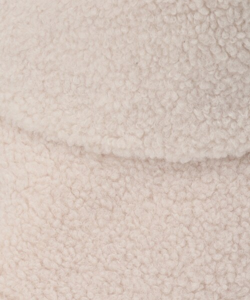 SOUP（スープ）の「◆ボアバケットハット（ハット・レディース・アイボリー/ブラック・00）」の8枚目の写真