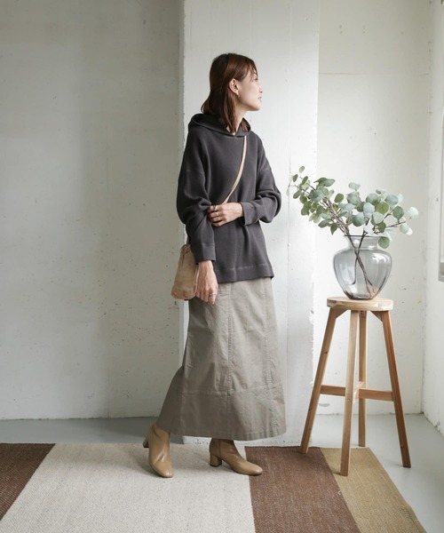 URBAN RESEARCH DOORS - ドアーズ♪  ブラック  コットンワッフルパーカー URBAN RESEARCH DOORS（アーバンリサーチドアーズ）の「コットン