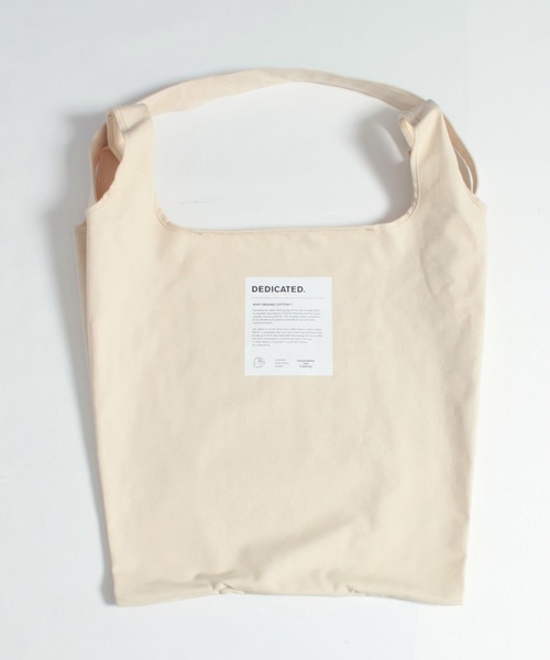 DEDICATED.（デディケイテッド）の「BIG MARKET Tote Bag（トートバッグ・メンズ・オフホワイト/ブラック・FREE）」の3枚目の写真