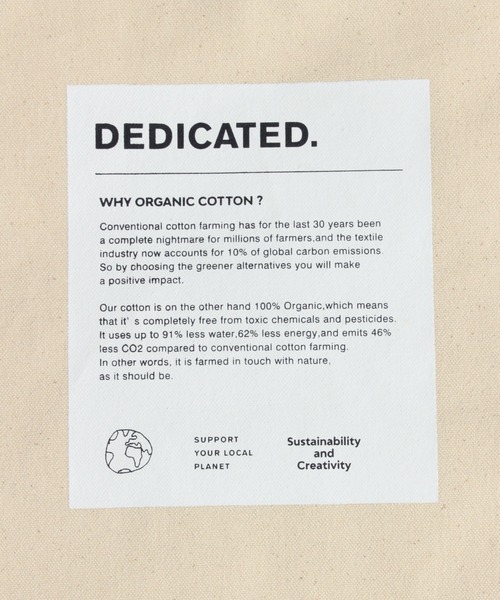 DEDICATED.（デディケイテッド）の「BIG MARKET Tote Bag（トートバッグ・メンズ・オフホワイト/ブラック・FREE）」の6枚目の写真