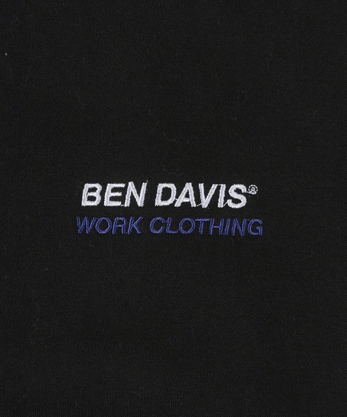 BEN DAVIS(ベンデイビス)の「【BEN DAVIS/ベンデイビス】ヘビーウエイト 袖刺繍ブランドアイコンスウェット/トレーナー/裏起毛(スウェット・メンズ・ブラック/パープル/オートミール・M/L/XL)」の11枚目の写真
