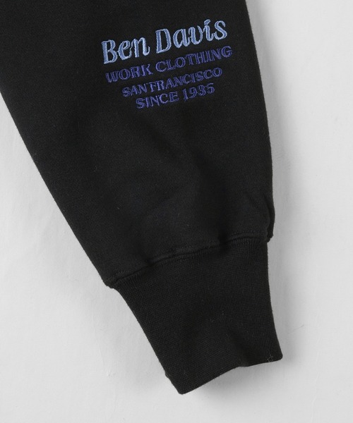 BEN DAVIS(ベンデイビス)の「【BEN DAVIS/ベンデイビス】ヘビーウエイト 袖刺繍ブランドアイコンスウェット/トレーナー/裏起毛(スウェット・メンズ・ブラック/パープル/オートミール・M/L/XL)」の14枚目の写真