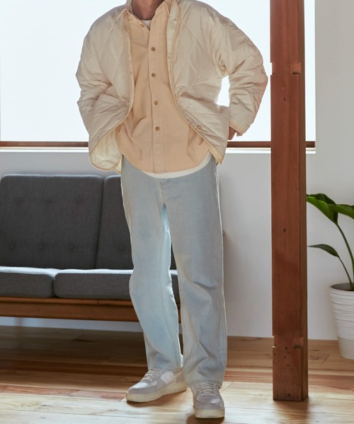 HEYUMM（ヘユム）の「ノーカラーキルティングショートジャケット（その他アウター・レディース・ネイビー/オリーブ/アイボリー・ONE）」の12枚目の写真