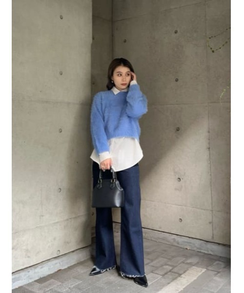 LAGUA GEM（ラグアジェム）の「FLOR LOOSE FLARE DENIM（デニム