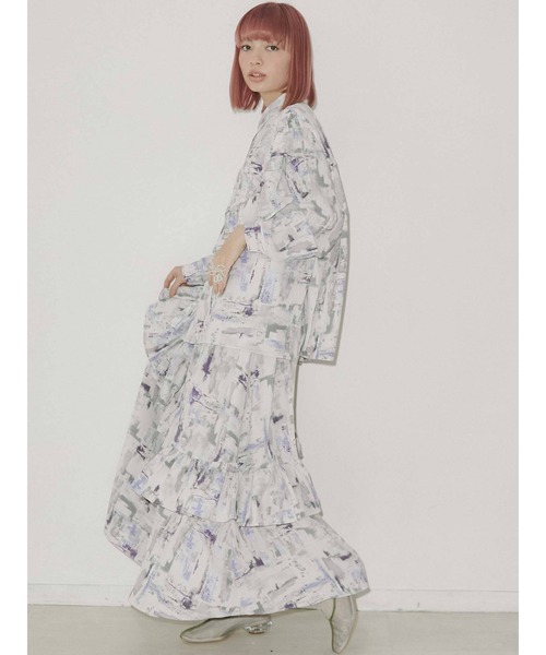 merry jenny（メリージェニー）の「Waterfrontアシメフリルシャツ（シャツ/ブラウス・レディース・ブラウン/ライトブルー/パープル・FREE）」の10枚目の写真