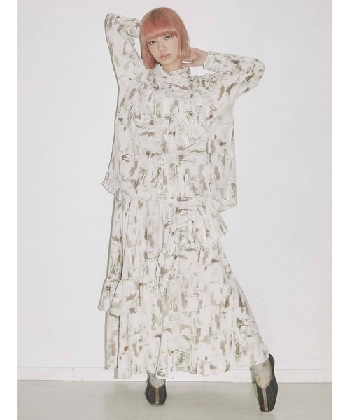 merry jenny（メリージェニー）の「Waterfrontアシメフリルシャツ（シャツ/ブラウス・レディース・ブラウン/ライトブルー/パープル・FREE）」の17枚目の写真