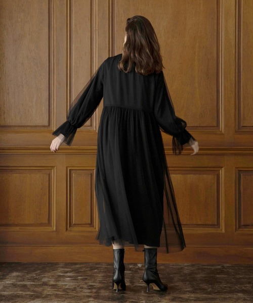 MIELI INVARIANT(ミエリインヴァリアント)の「Frost Glass Classic Dress(ワンピース・レディース・ブラック・FREE)」の9枚目の写真