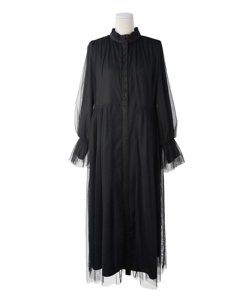 MIELI INVARIANT(ミエリインヴァリアント)の「Frost Glass Classic Dress(ワンピース・レディース・ブラック・FREE)」の15枚目の写真