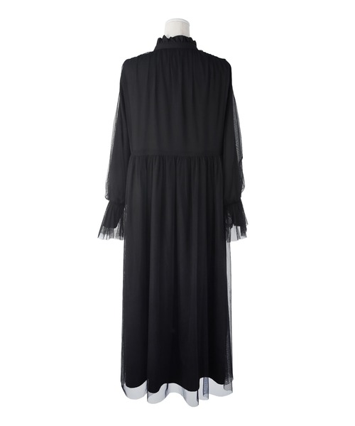 MIELI INVARIANT(ミエリインヴァリアント)の「Frost Glass Classic Dress(ワンピース・レディース・ブラック・FREE)」の5枚目の写真