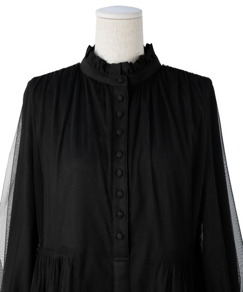 MIELI INVARIANT(ミエリインヴァリアント)の「Frost Glass Classic Dress(ワンピース・レディース・ブラック・FREE)」の13枚目の写真