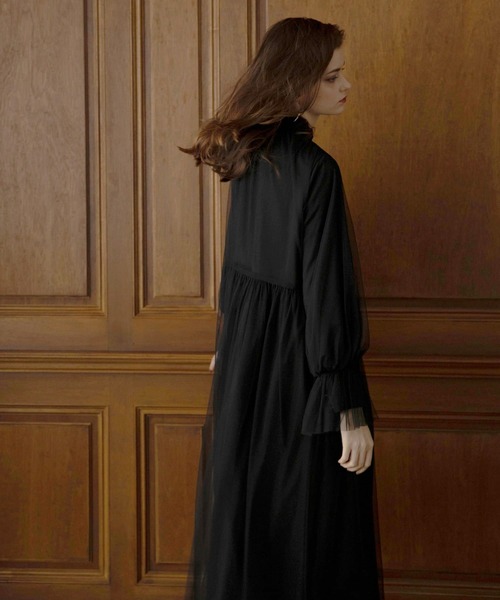 MIELI INVARIANT(ミエリインヴァリアント)の「Frost Glass Classic Dress(ワンピース・レディース・ブラック・FREE)」の10枚目の写真