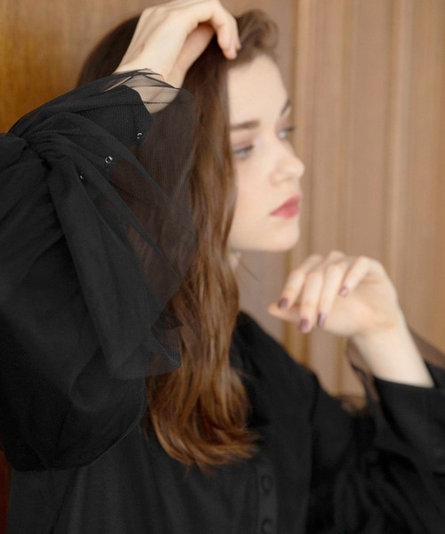 MIELI INVARIANT(ミエリインヴァリアント)の「Frost Glass Classic Dress(ワンピース・レディース・ブラック・FREE)」の12枚目の写真