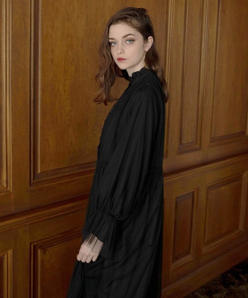 MIELI INVARIANT(ミエリインヴァリアント)の「Frost Glass Classic Dress(ワンピース・レディース・ブラック・FREE)」の2枚目の写真