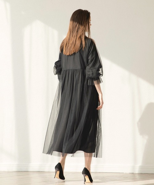 MIELI INVARIANT(ミエリインヴァリアント)の「Frost Glass Classic Dress(ワンピース・レディース・ブラック・FREE)」の17枚目の写真