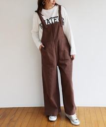 andme（アンドミー）の「コットンツイルベイカーワイドサロペット（サロペット/オーバーオール）」