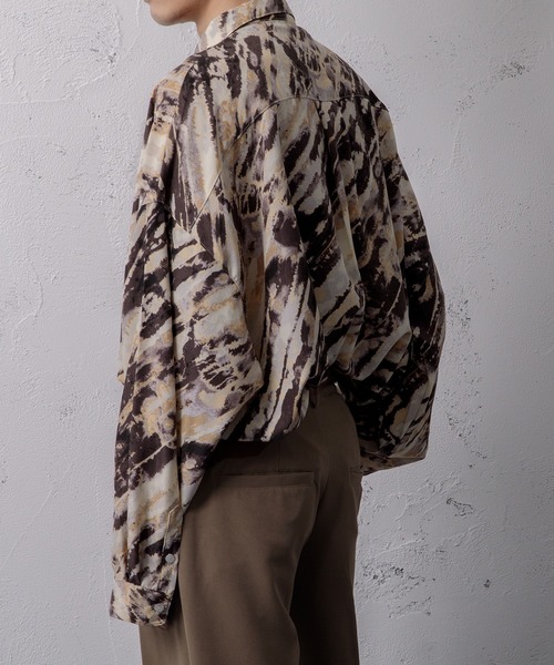 Adoon plain（アドーンプレーン）の「【Adoon plain】タイダイ柄シャツ（シャツ/ブラウス・メンズ・ブラウン系その他/イエロー系その他・MEDIUM/LARGE）」の19枚目の写真