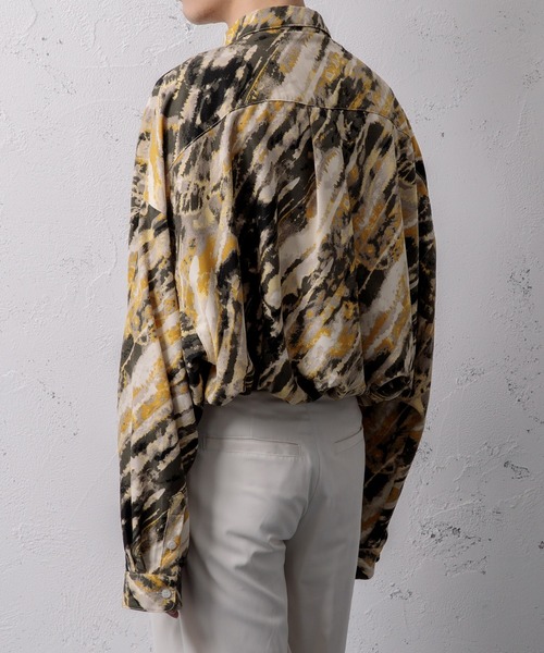 Adoon plain（アドーンプレーン）の「【Adoon plain】タイダイ柄シャツ（シャツ/ブラウス・メンズ・ブラウン系その他/イエロー系その他・MEDIUM/LARGE）」の7枚目の写真