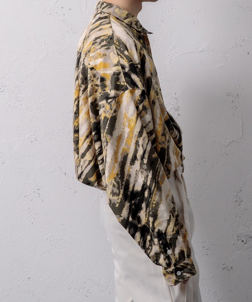 Adoon plain（アドーンプレーン）の「【Adoon plain】タイダイ柄シャツ（シャツ/ブラウス・メンズ・ブラウン系その他/イエロー系その他・MEDIUM/LARGE）」の10枚目の写真