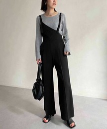 CAPRICIEUX LE'MAGE | アシメワイドサロペット(サロペット/オーバーオール)