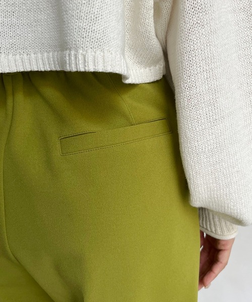 CAPRICIEUX LE'MAGE（カプリシューレマージュ）の「ストレッチジョーゼットパンツ（スラックス・レディース・ブラック/グリーン/ピンク・36/38）」の22枚目の写真