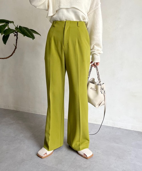 CAPRICIEUX LE'MAGE（カプリシューレマージュ）の「ストレッチジョーゼットパンツ（スラックス・レディース・ブラック/グリーン/ピンク・36/38）」の18枚目の写真