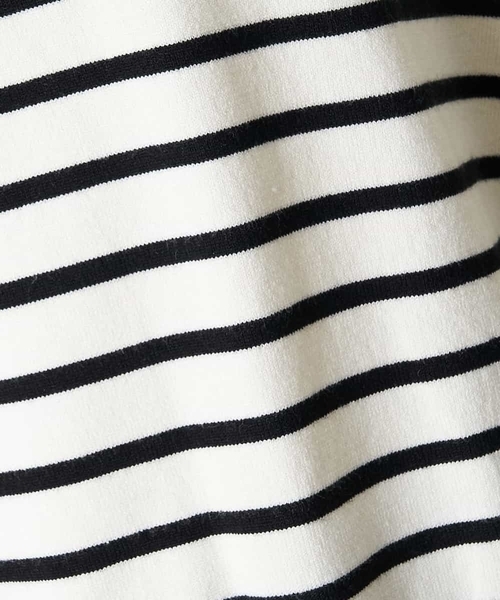 A de a.v.v（アードアー・ヴェ・ヴェ）の「配色ラガーボーダーニット（ニット/セーター・レディース・ホワイト/ブラック/アイボリー・FREE）」の21枚目の写真