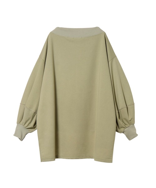 OSMOSIS（オズモーシス）の「ボリュームスリーブプルオーバー（スウェット・レディース・ブラック/ライトカーキ/ライトベージュ・ONE SIZE）」の18枚目の写真