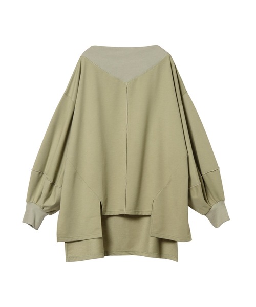 OSMOSIS（オズモーシス）の「ボリュームスリーブプルオーバー（スウェット・レディース・ブラック/ライトカーキ/ライトベージュ・ONE SIZE）」の21枚目の写真