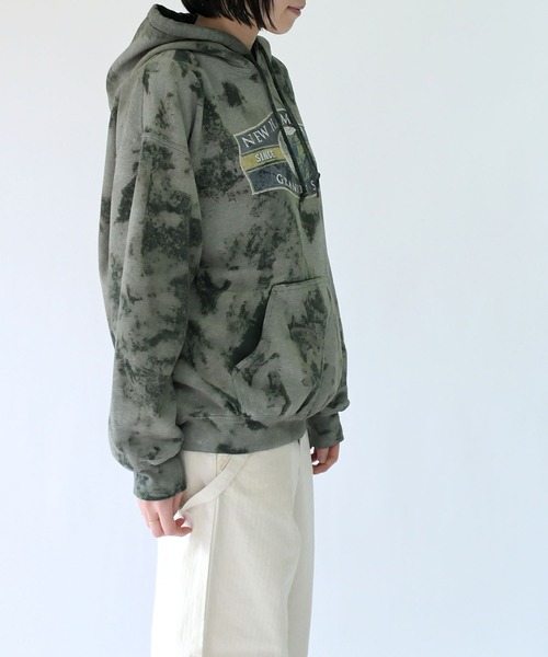 Johnbull Private labo（ジョンブルプライベートラボ）の「【rebear Vintage】ランダムブリーチスウェットパーカー（スウェット・メンズ・D・FREE）」の4枚目の写真