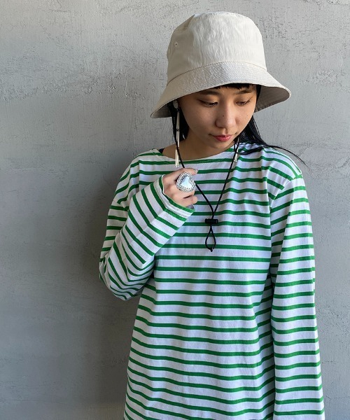 DANTON（ダントン）の「[DANTON/ダントン] ポリエステル ストレッチバケットハット（ハット・レディース・ブラック/ベージュ/アイボリー/チャコール・F）」の5枚目の写真