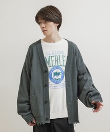 JUNRED | 【Trend Design】ダメージルーズニットカーディガン(カーディガン/ボレロ)