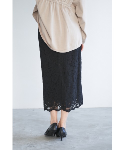 LILIDIA（リリディア）の「レースswitchingSK（スカート・レディース・ライトベージュ/ライトピンク/ブラック・SMALL/MEDIUM）」の15枚目の写真