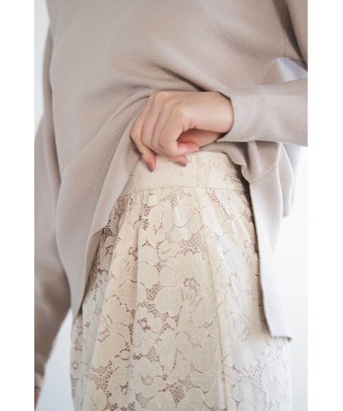 LILIDIA（リリディア）の「レースswitchingSK（スカート・レディース・ライトベージュ/ライトピンク/ブラック・SMALL/MEDIUM）」の9枚目の写真