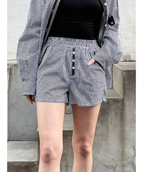 ENVYM（アンビー）の「カラーストライプＳＰＴ（その他パンツ・レディース・ブラック/ブルー/グリーン・FREE）」の2枚目の写真