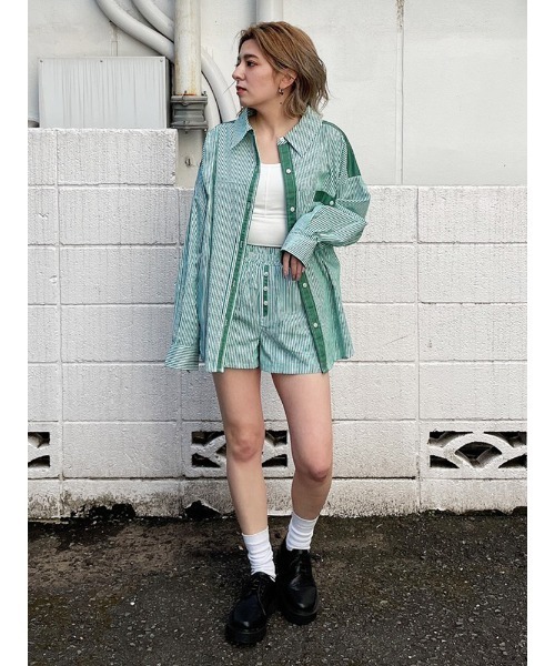 ENVYM（アンビー）の「カラーストライプＳＰＴ（その他パンツ・レディース・ブラック/ブルー/グリーン・FREE）」の11枚目の写真