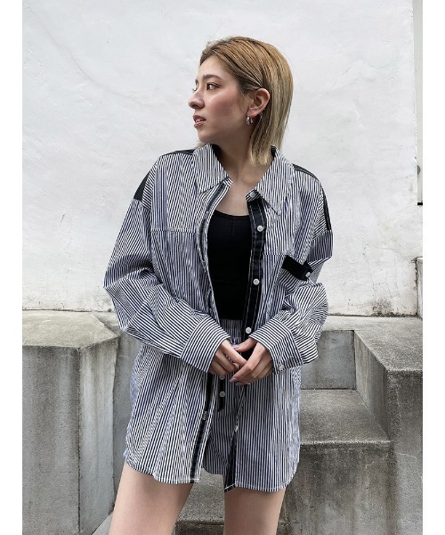 ENVYM（アンビー）の「カラーストライプＳＰＴ（その他パンツ・レディース・ブラック/ブルー/グリーン・FREE）」の15枚目の写真