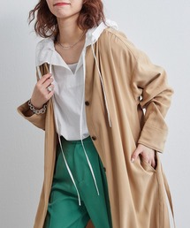 CIAOPANIC TYPY | とろみコートワンピース(ノーカラーコート)