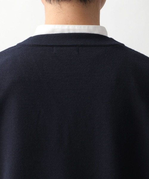 GLOBAL WORK（グローバルワーク）の「ヤミツキニットベスト/265416（ベスト・メンズ・ネイビー/ベージュ・MEDIUM/LARGE）」の15枚目の写真