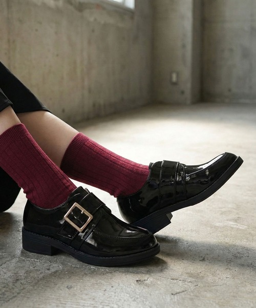 LibertyDoll(リバティードール)の「AAA+Feminine マニッシュワンベルトバックルローファー(ローファー・レディース・ブラック/ダークブラウン/ブラック系その他・40/38/39/35/36/37)」の3枚目の写真
