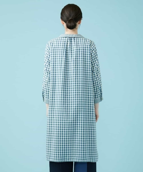 Jocomomola(ホコモモラ)の「Conjunt チェックワンピース(ワンピース・レディース・ピンク/グリーン・40/42)」の12枚目の写真