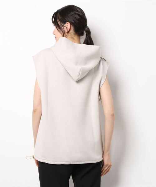 Ezick(エジック)の「ノースリプルパーカー(パーカー・レディース・スモークピンク/ブラック/グレー系その他・FREE)」の5枚目の写真