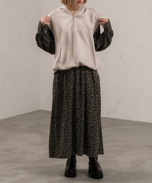 Ezick(エジック)の「ノースリプルパーカー(パーカー・レディース・スモークピンク/ブラック/グレー系その他・FREE)」の17枚目の写真