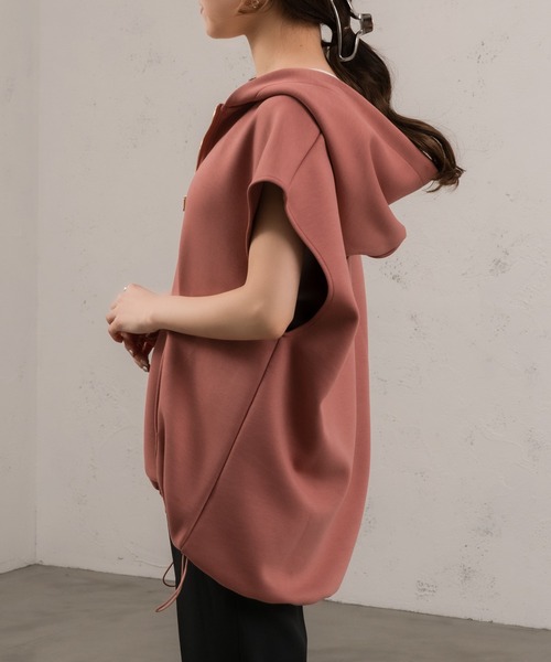 Ezick(エジック)の「ノースリプルパーカー(パーカー・レディース・スモークピンク/ブラック/グレー系その他・FREE)」の22枚目の写真