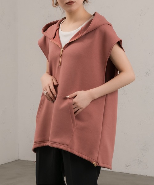 Ezick(エジック)の「ノースリプルパーカー(パーカー・レディース・スモークピンク/ブラック/グレー系その他・FREE)」の20枚目の写真