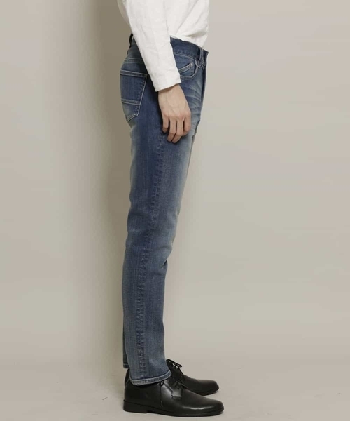 MK MICHEL KLEIN HOMME (エムケーミッシェルクランオム)の「スキニーデニムパンツ(デニムパンツ・メンズ・ネイビー/ブルー・46/48/50/44)」の4枚目の写真