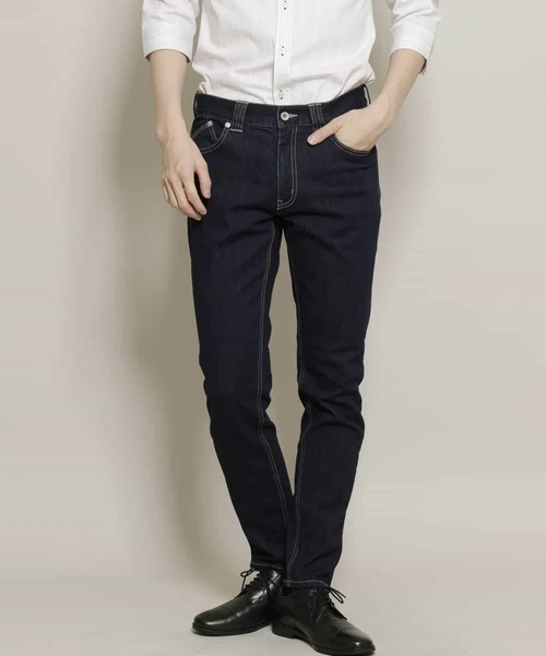 MK MICHEL KLEIN HOMME (エムケーミッシェルクランオム)の「スキニーデニムパンツ(デニムパンツ・メンズ・ネイビー/ブルー・46/48/50/44)」の12枚目の写真